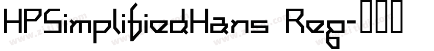 HPSimplifiedHans Reg字体转换